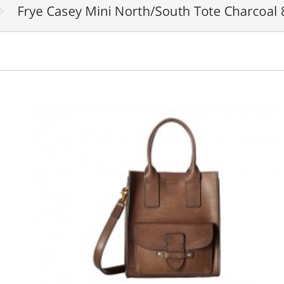Frye Handbags - NWOT Frye Casey Mini Tote - Charcoal (brwn/grey)